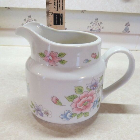 FTD Small Floral Pitcher "Especially for You!" Made in Japan 1989 FTDA Vintage - Picture 7 of 7